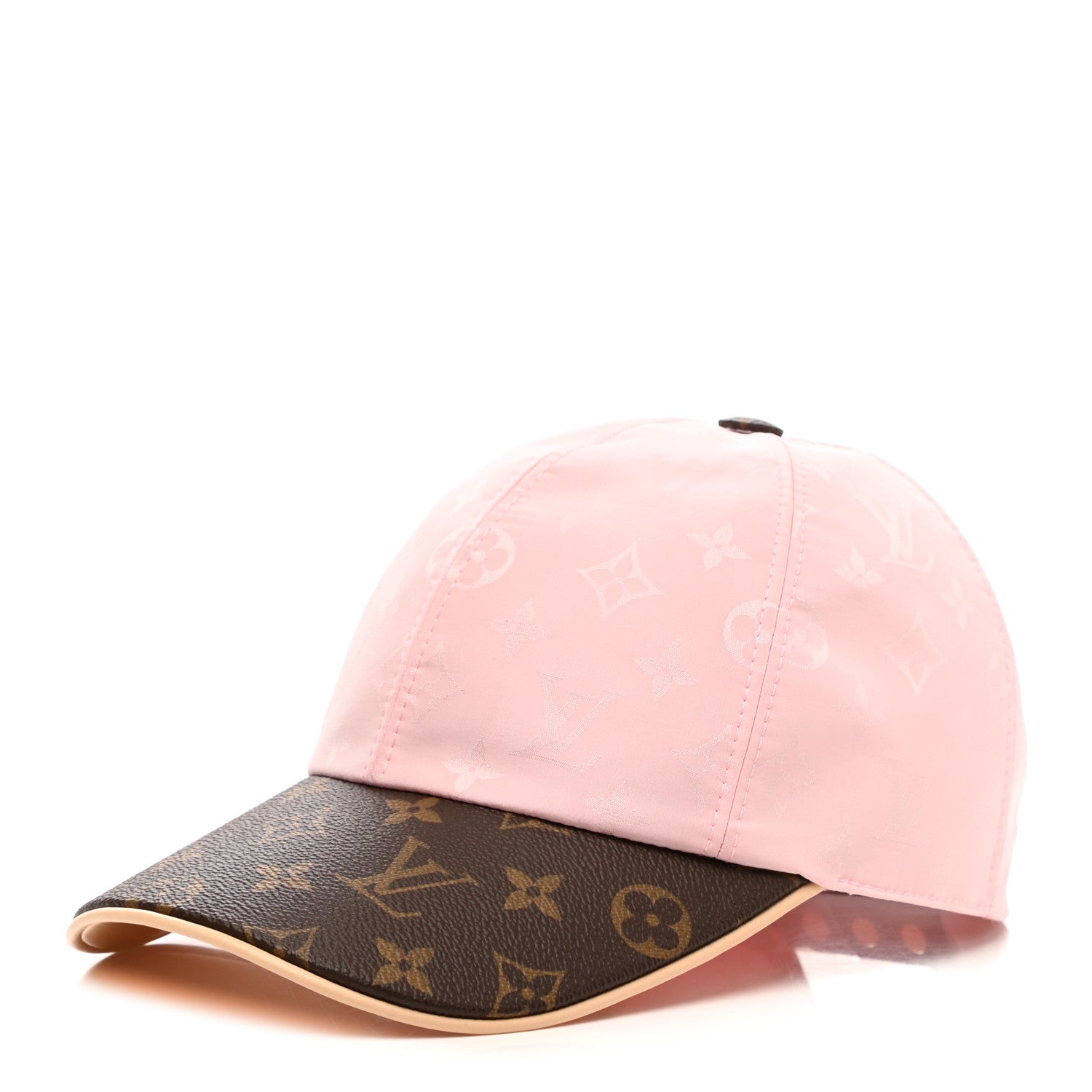 Louis Vuitton Polyester Silk Monogram LV Get Ready Cap M Pink 1 of 9