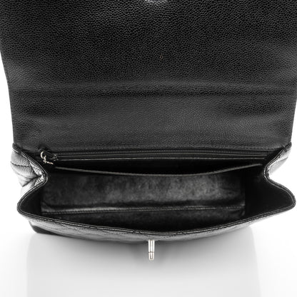 Chanel Caviar Quilted Jumbo Kelly Flap Black 6 of 10
