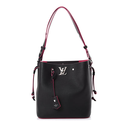 Louis Vuitton Calfskin Lockme Bucket Black 1 of 9