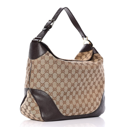 Gucci Monogram Medium Charlotte Hobo Brown 3 of 15