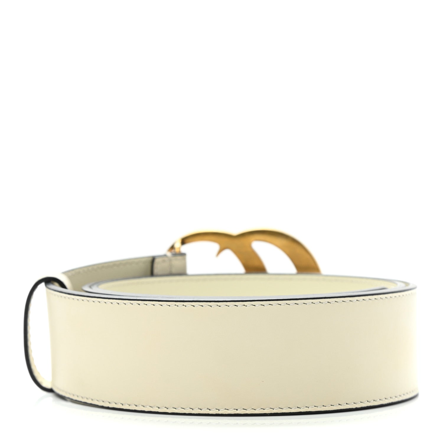 Gucci Calfskin Double G 40mm Belt 90 36 Mystic White 2 of 5