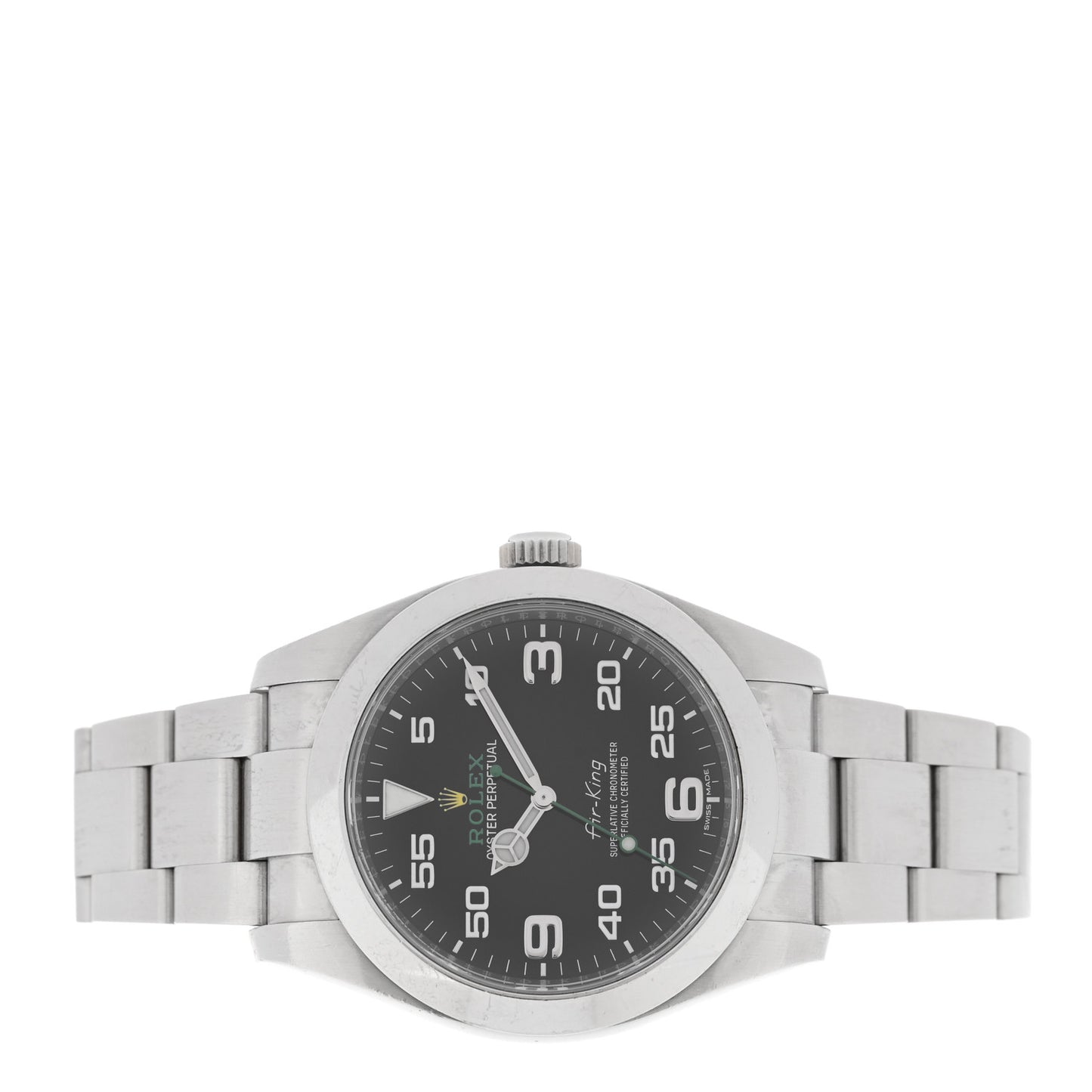 Stainless Steel 40mm Air-King Oyster Perpetual Watch Black 116900
