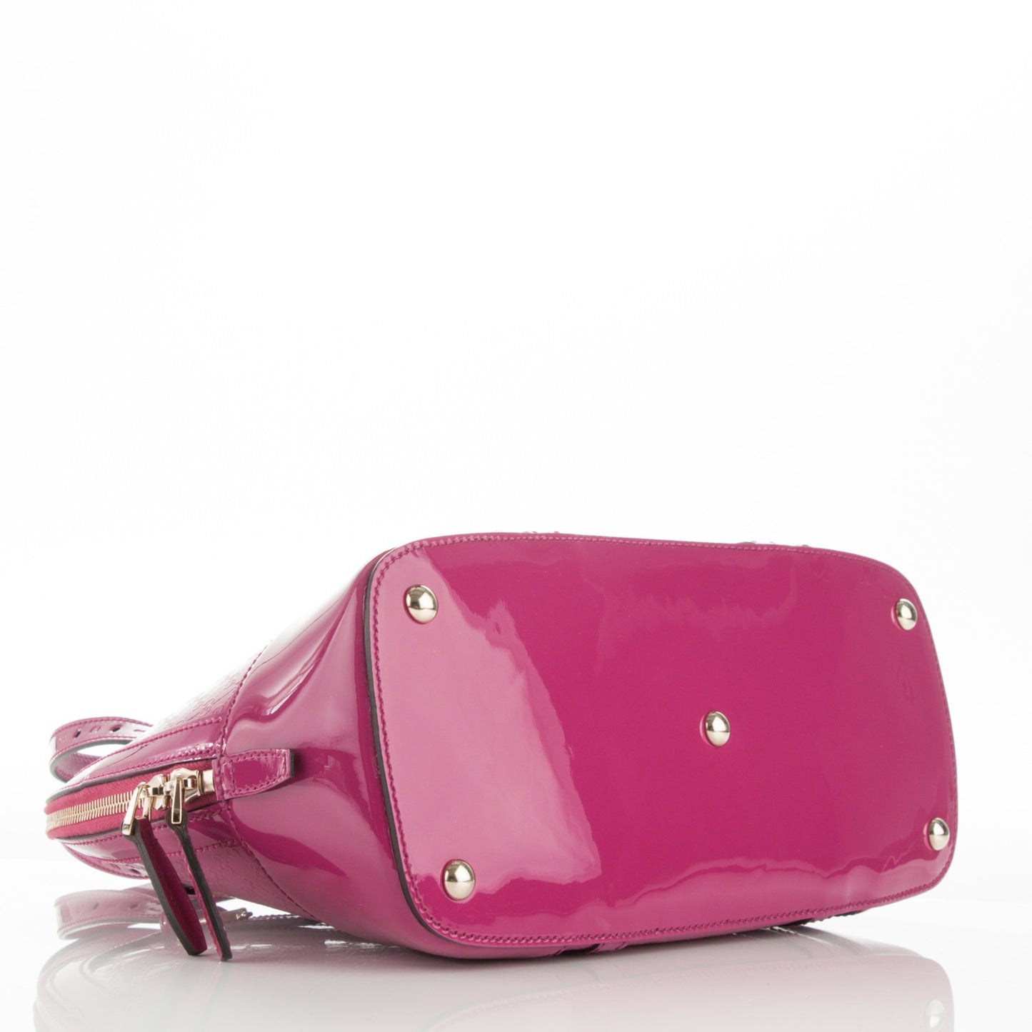 Patent Microguccissima Small Nice Top Handle Dome Bag Bright Bouganville