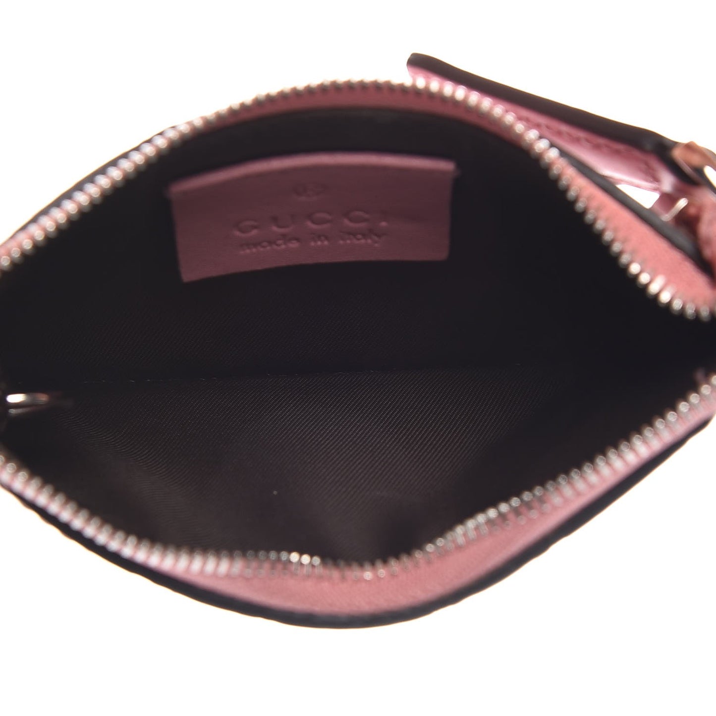 Guccissima Signature Key Case Carmine Rose