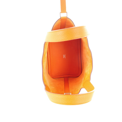 Hermes Taurillon Clemence Picotin Lock 18 PM Orange 5 of 7
