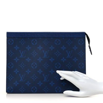 Louis Vuitton Monogram Eclipse Pochette Voyage MM Pacific Blue 2 of 6