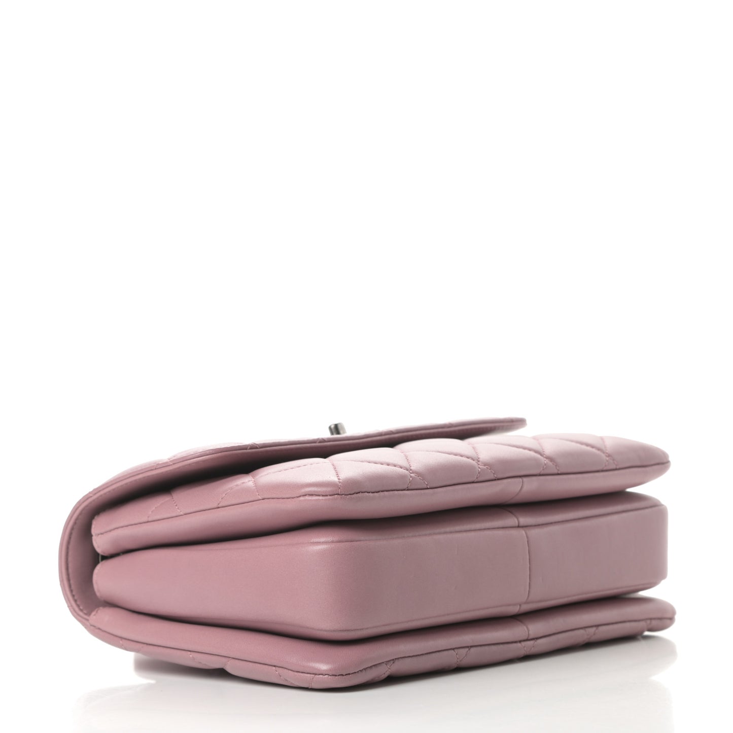 Lambskin Quilted Small Trendy CC Flap Dual Handle Bag Pink