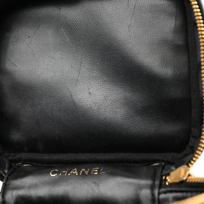 Chanel Caviar Vanity Cosmetic Case Black 8 of 10