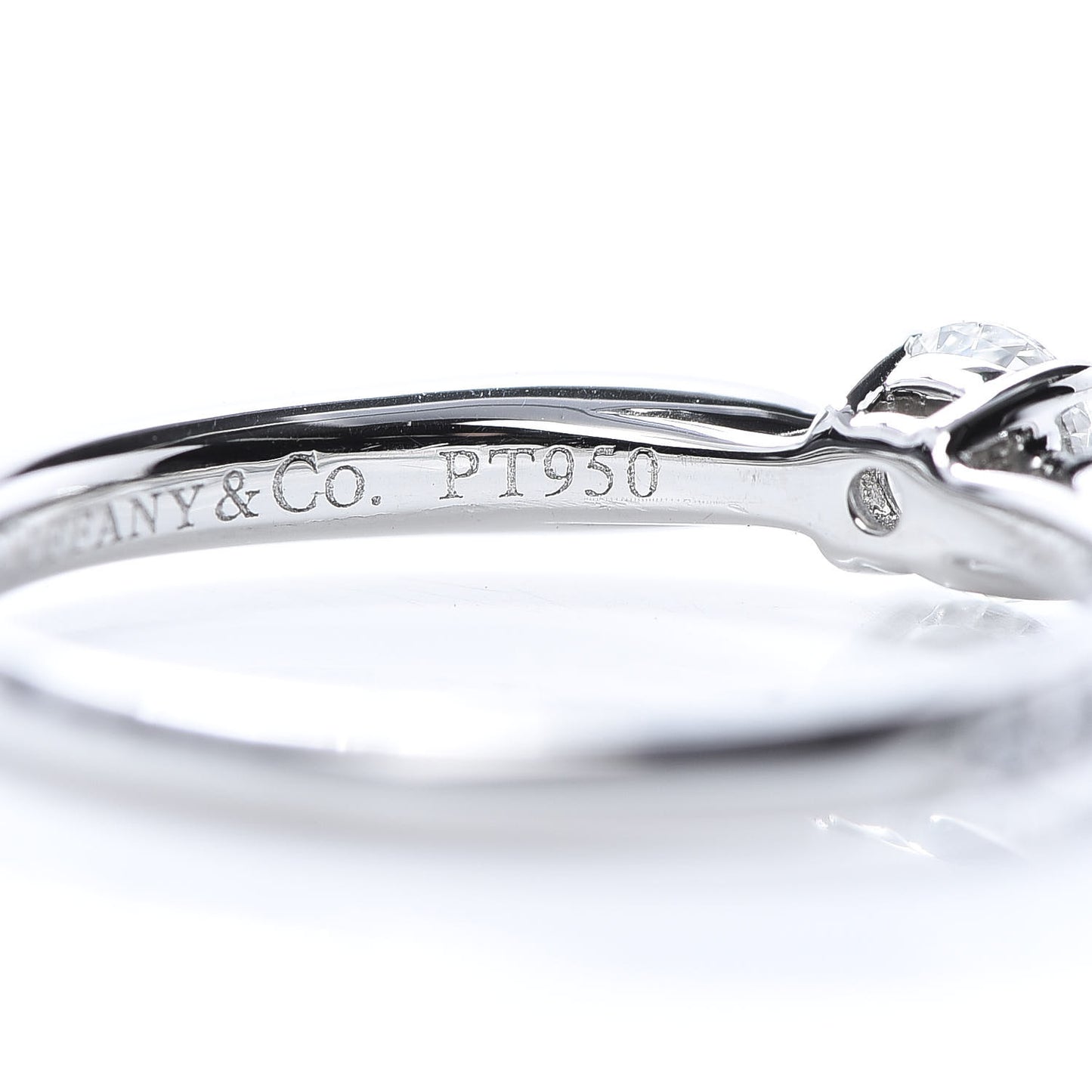 Platinum Diamond .25ct Round Brilliant Harmony Engagement Ring 49 5