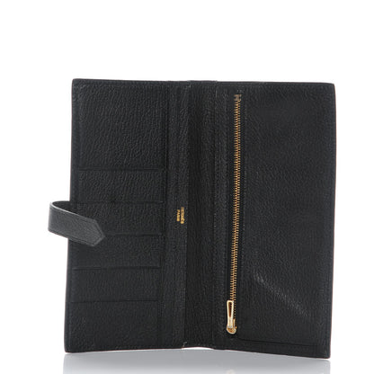 Hermes Chevre Mysore Bearn Tri-Fold Wallet Black 5 of 8