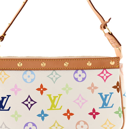 Louis Vuitton Monogram Multicolor Pochette Accessories White 7 of 11
