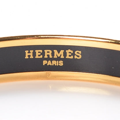 Hermes Enamel Printed Narrow Capitales Bracelet 65 5 of 6