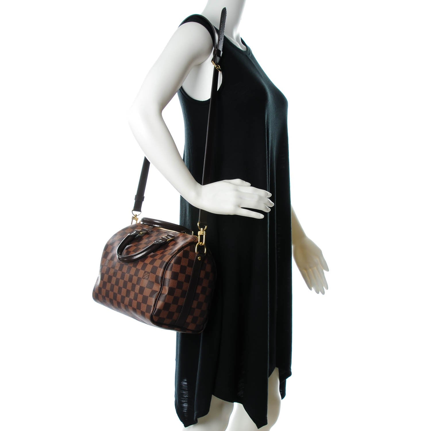 Louis Vuitton Damier Ebene Speedy Bandouliere 25 2 of 8