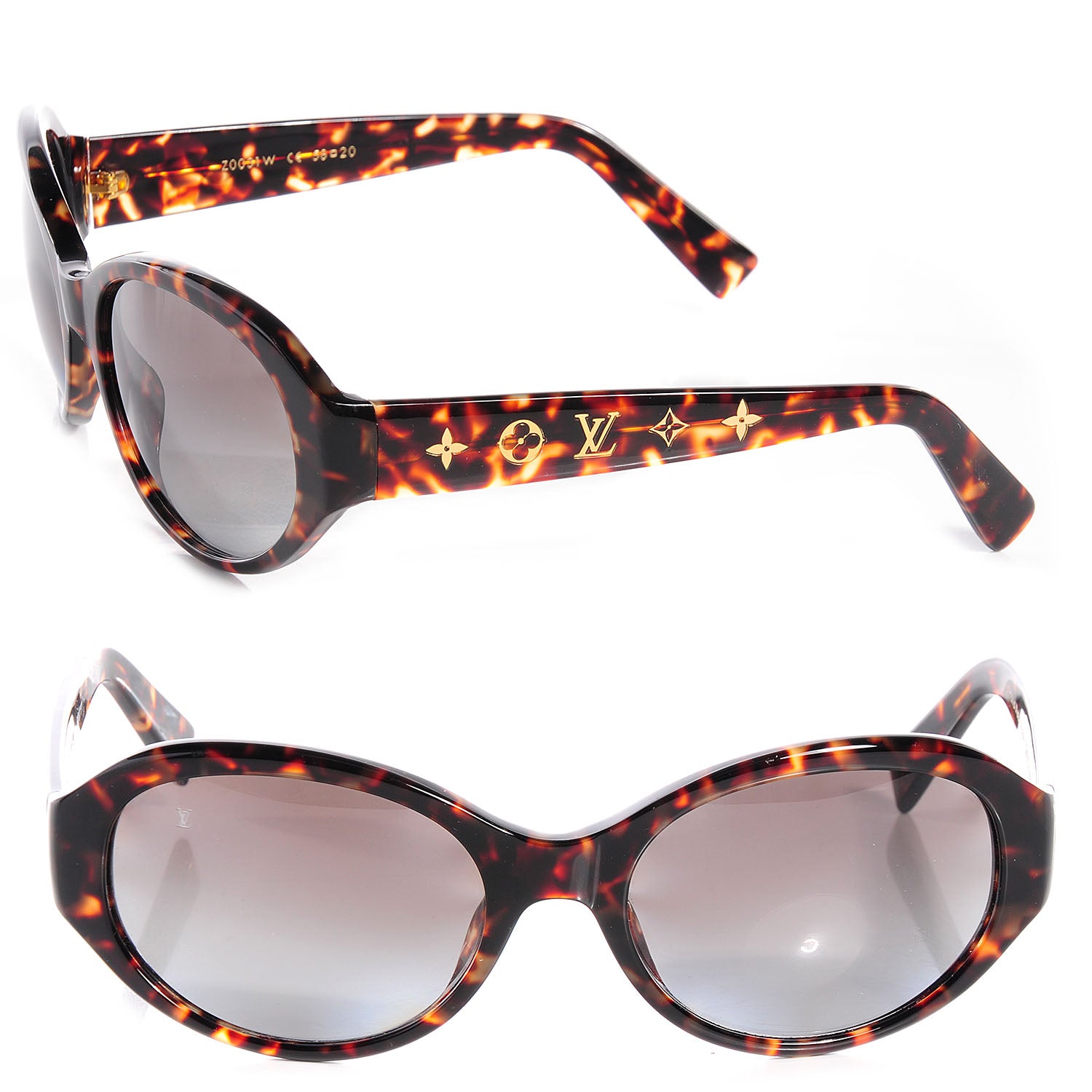 Louis Vuitton Tortoise Obsession Rond Sunglasses Z0031W 1 of 5