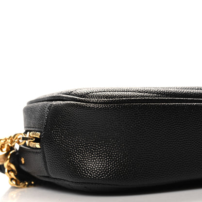 Saint Laurent Grain De Poudre Matelasse Monogram Mini Lou Camera Bag Black 9 of 11
