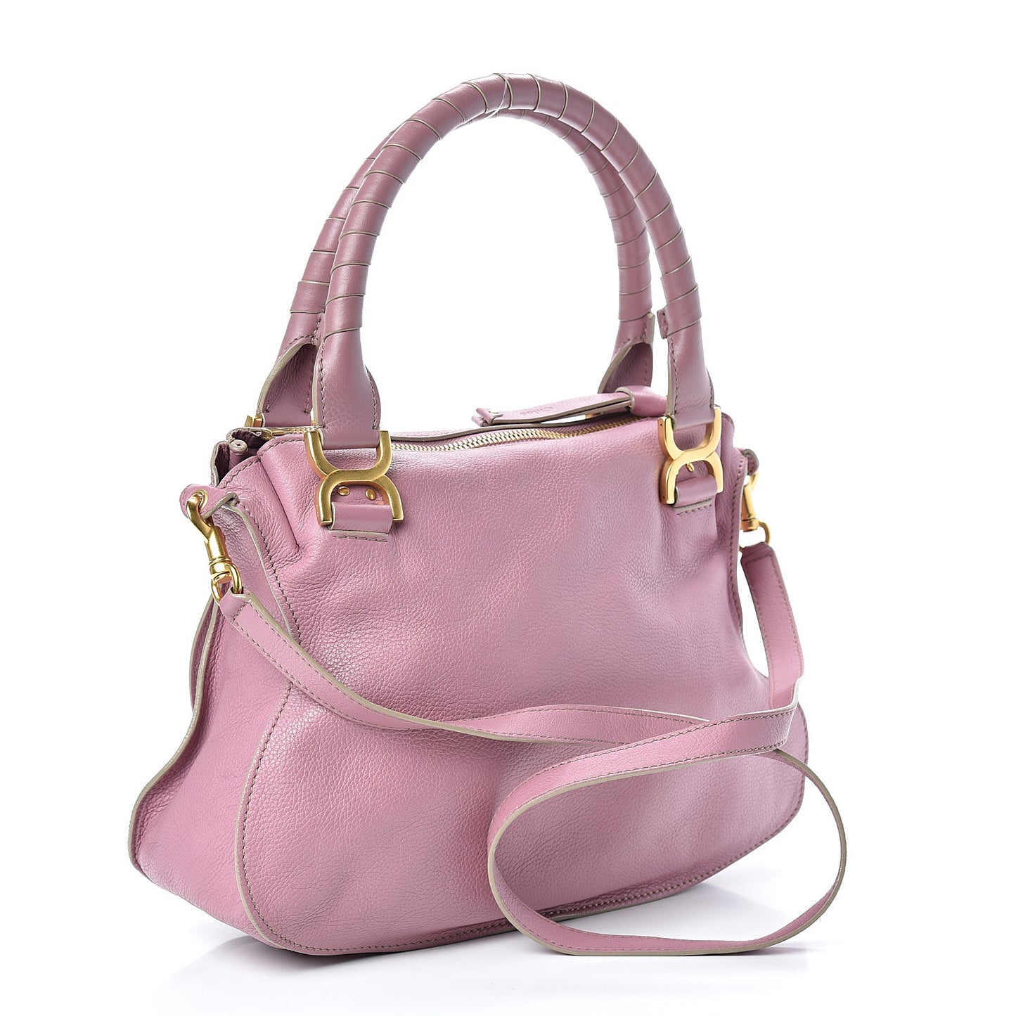 Calfskin Medium Marcie Satchel Velvet Mauve
