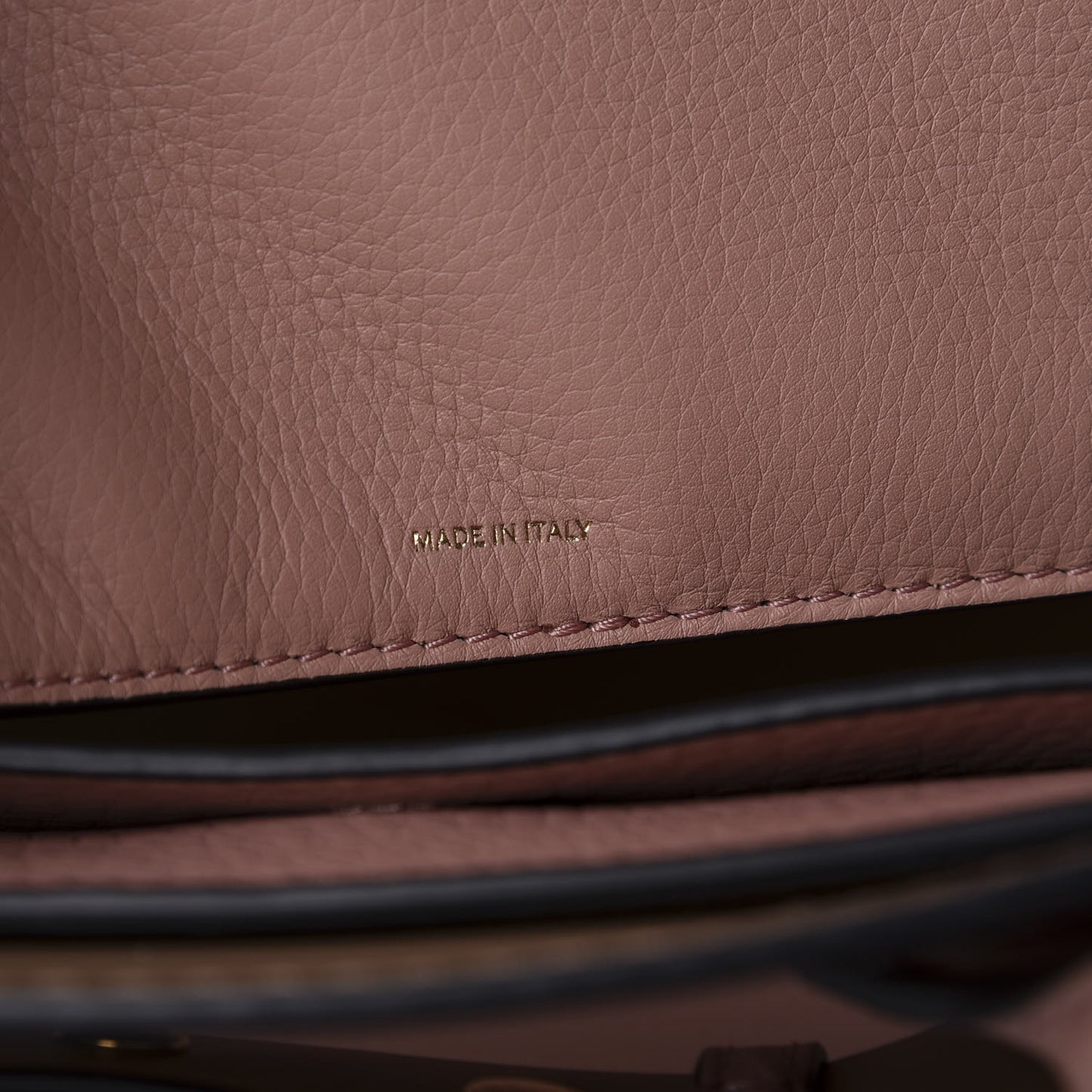 Soft Grain Calfskin Medium Belt Bag Ash Rose