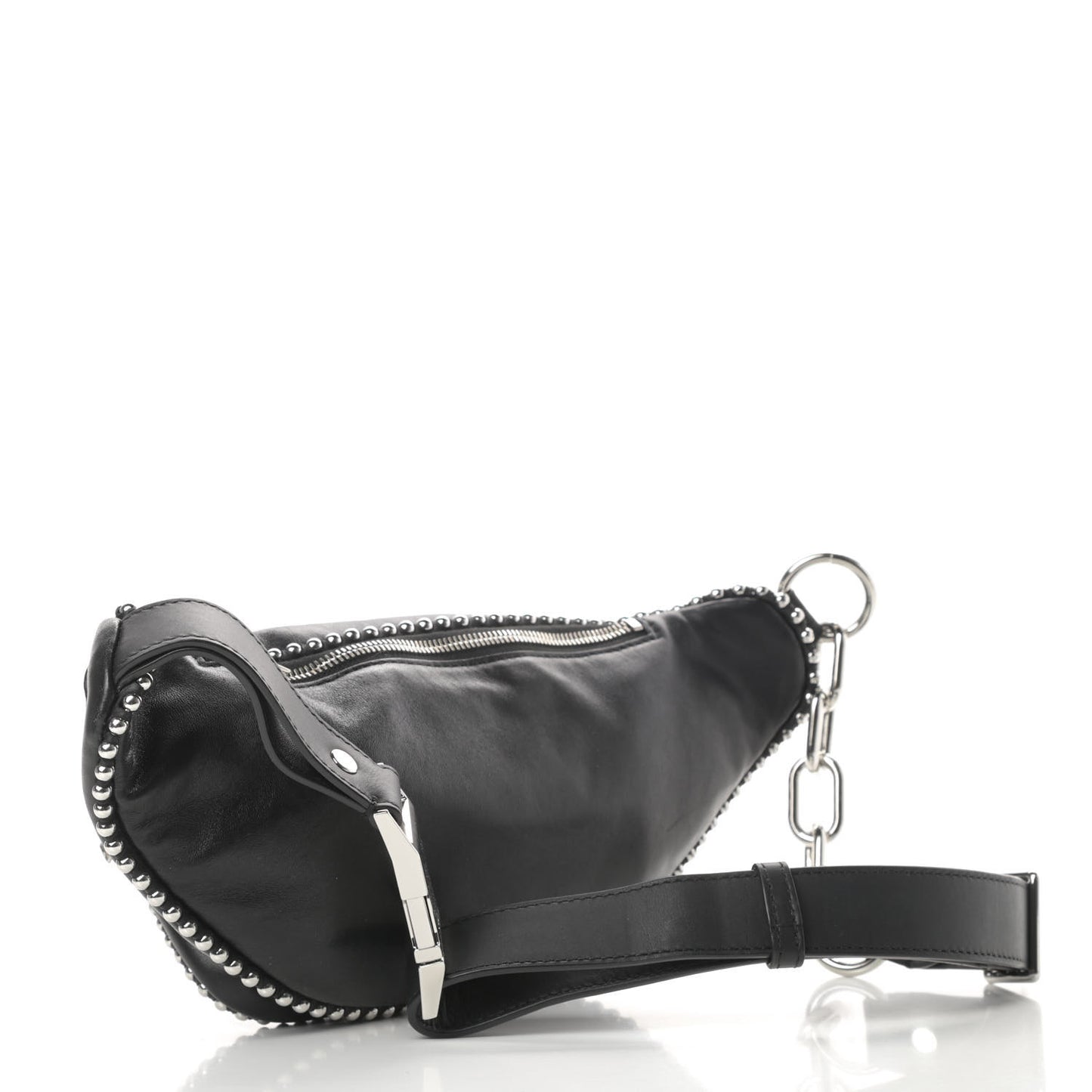 Lambskin Attica Studded Belt Bag Black
