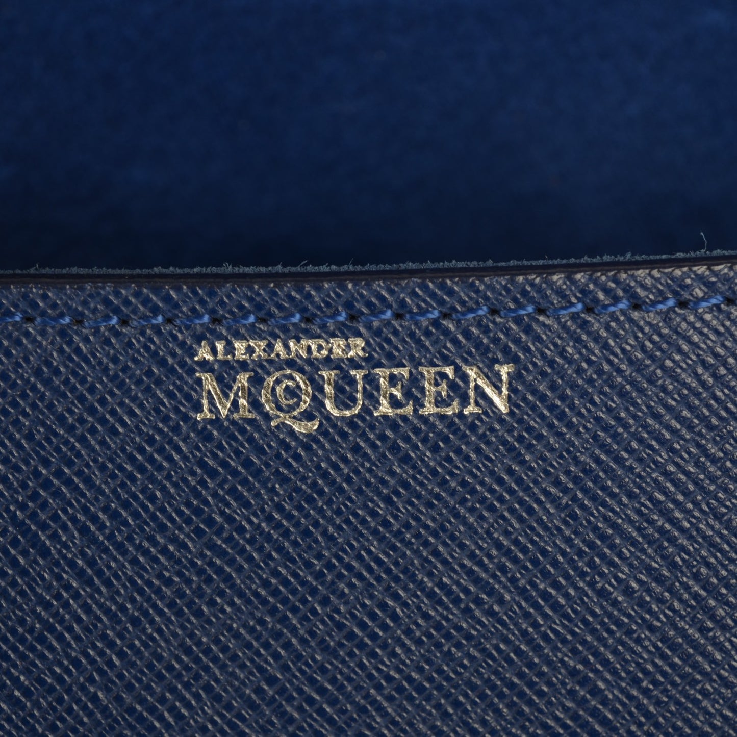 Grain Calfskin Small Heroine Blue