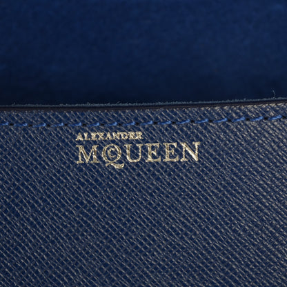 Alexander McQueen Grain Calfskin Small Heroine Blue 5 of 9