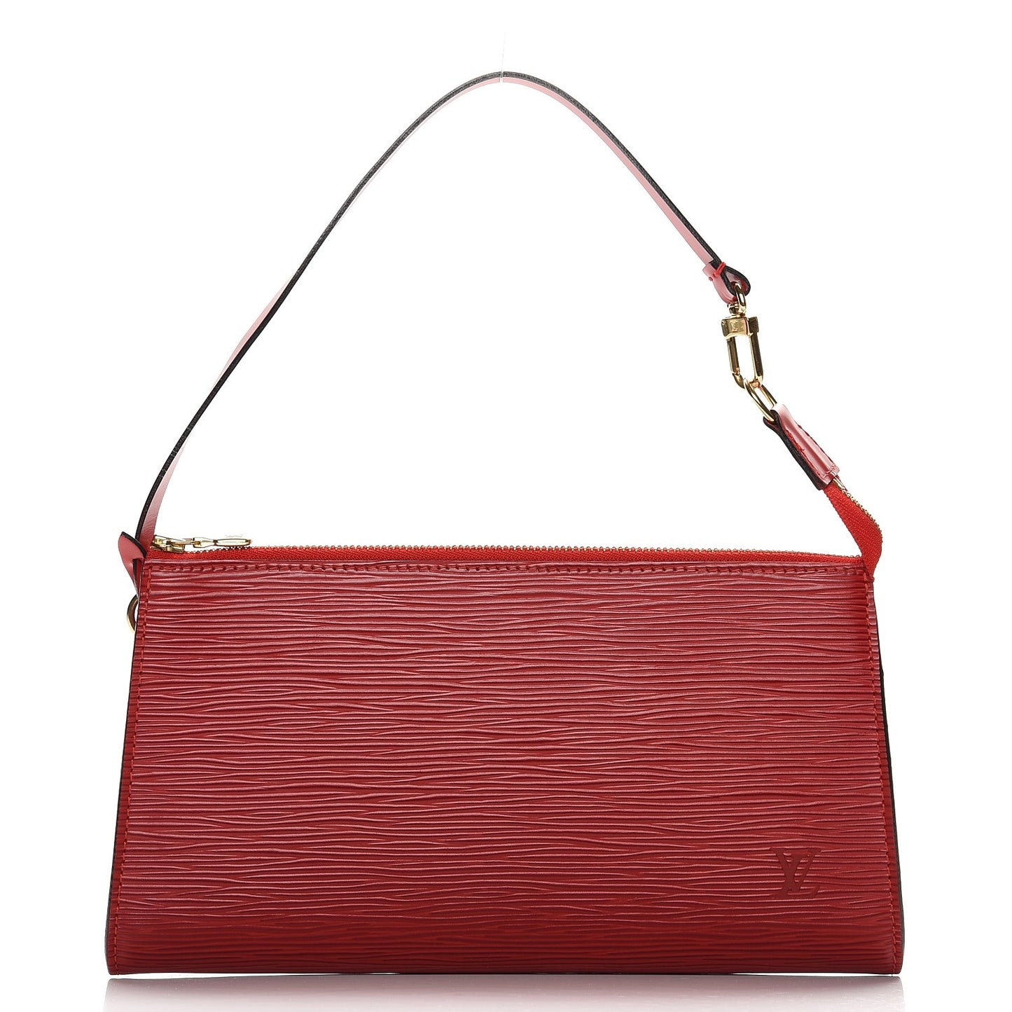 Epi Pochette Accessories 24 Castillan Red