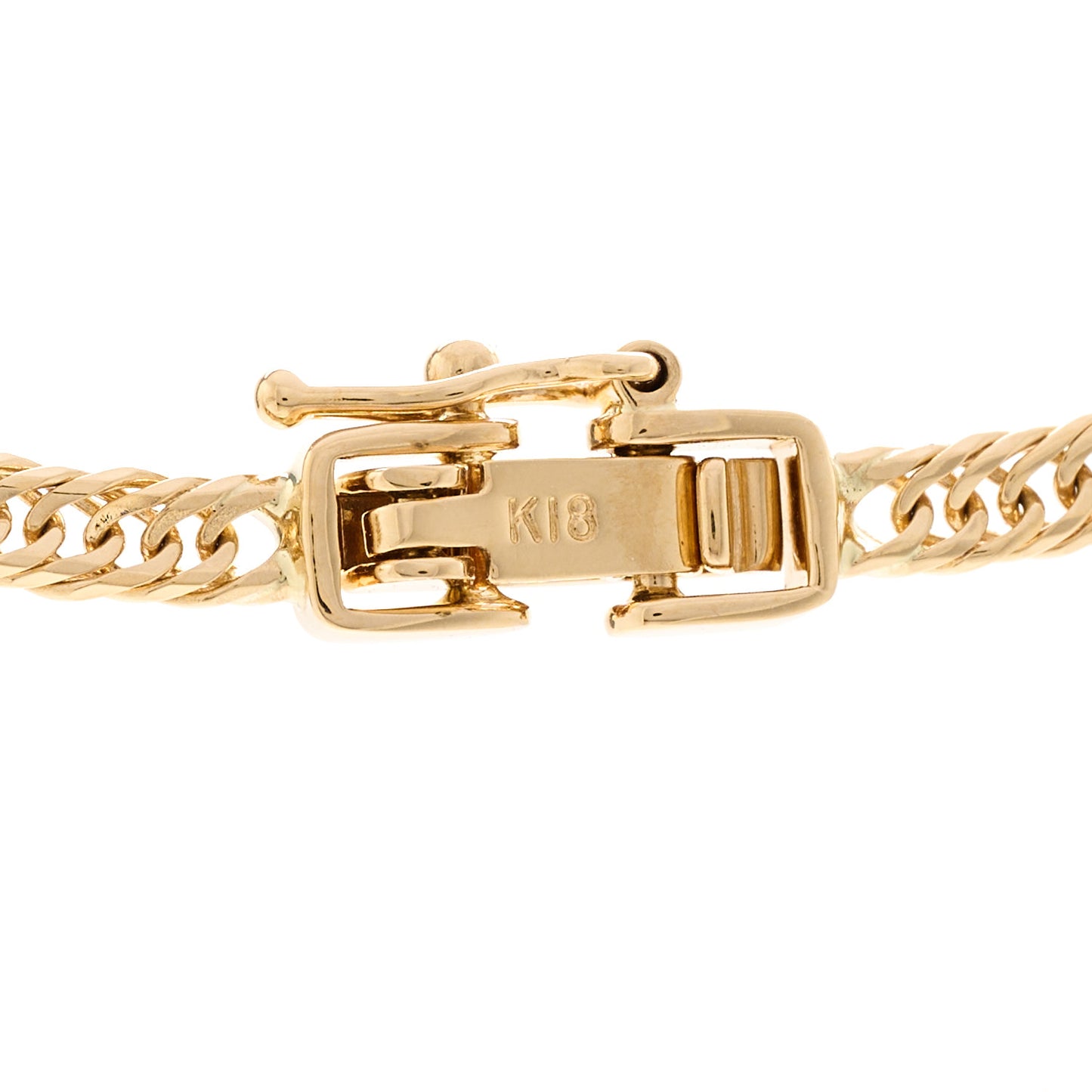 18K Yellow Gold Curb Chain Necklace 19.75"
