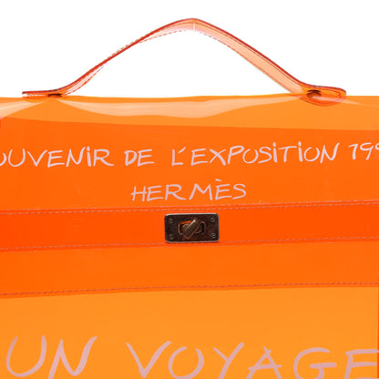 Hermes Vinyl Souvenir De L'Exposition Kelly Orange 8 of 8