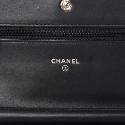 Chanel Patent Quilted Brilliant Wallet On Chain WOC Black 12 of 15
