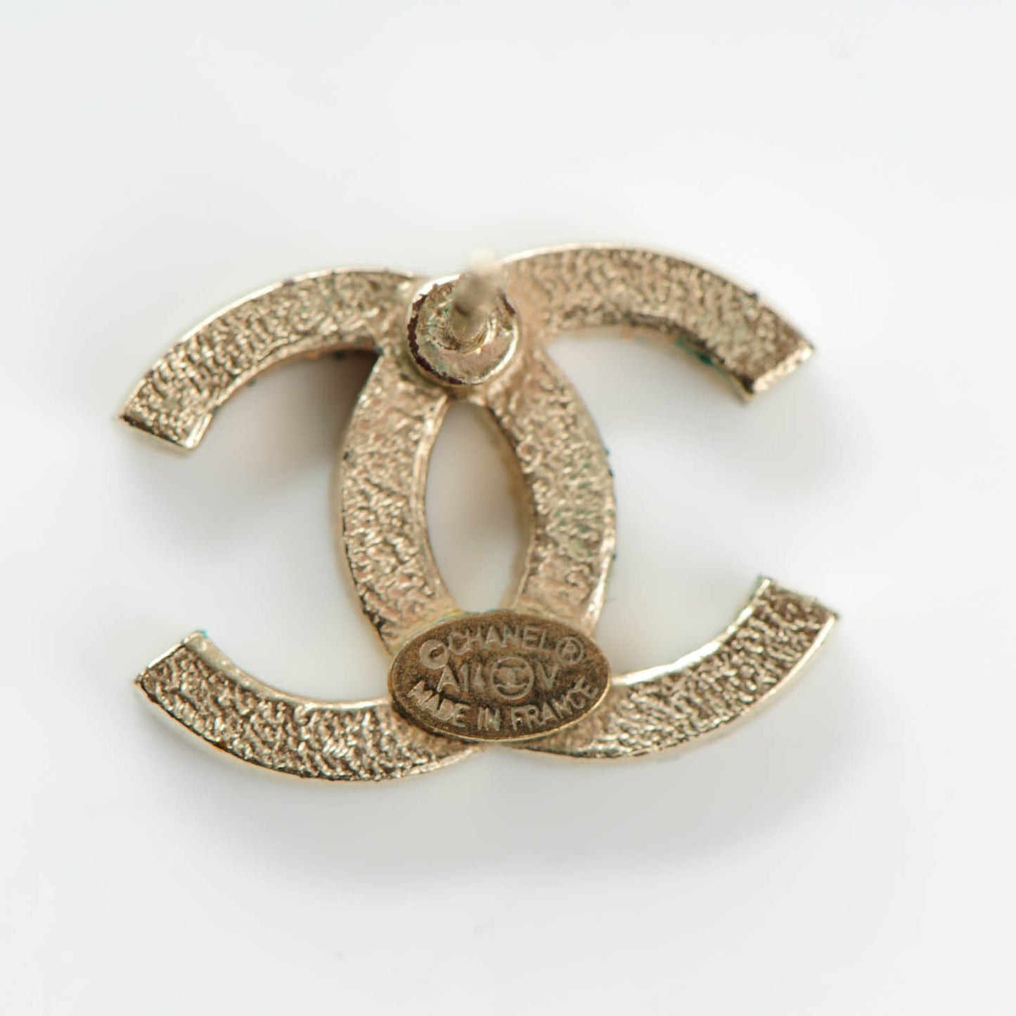 Crystal CC Earrings Gold