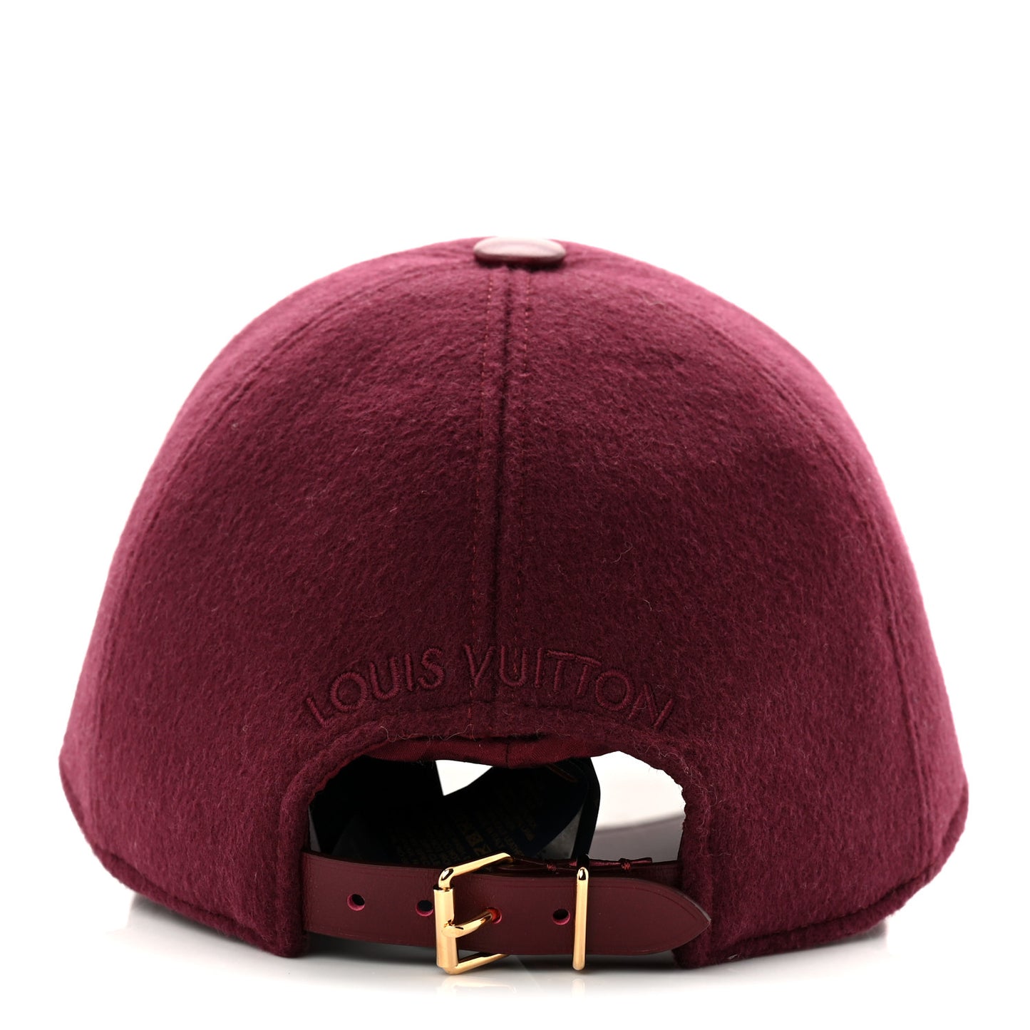 Wool Silk Monogram Endless Cap L Bordeaux