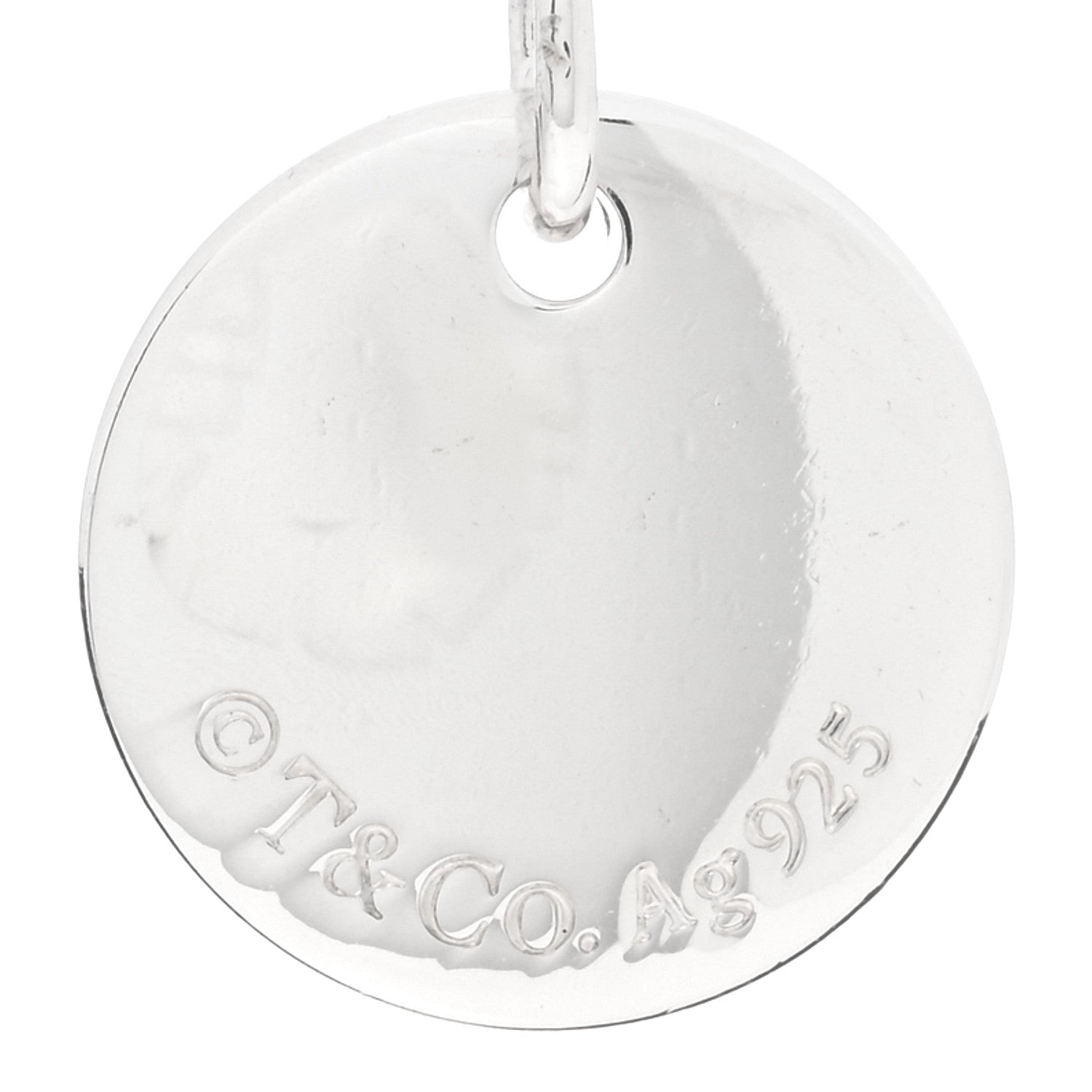 Tiffany Sterling Silver Letter D Disc Charm 3 of 3