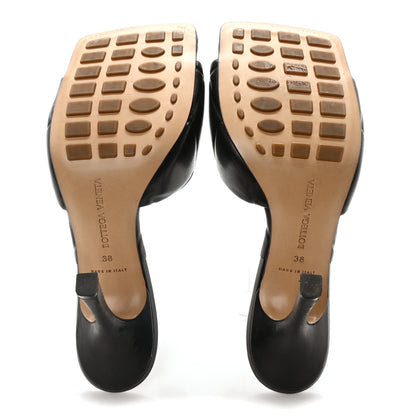 Bottega Veneta Nappa Quilted Rubber Lido Mule Sandals 38 Black 6 of 9