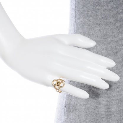 Louis Vuitton Strass Encrusted Flower Power Ring 7 2 of 6