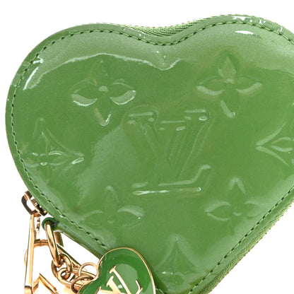 Louis Vuitton Vernis Heart Coin Purse Vert Tonic 7 of 11