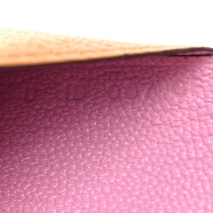 Hermes Chevre Mysore Verso Calvi Duo Card Case Caramel Mauve Sylvestre 7 of 8