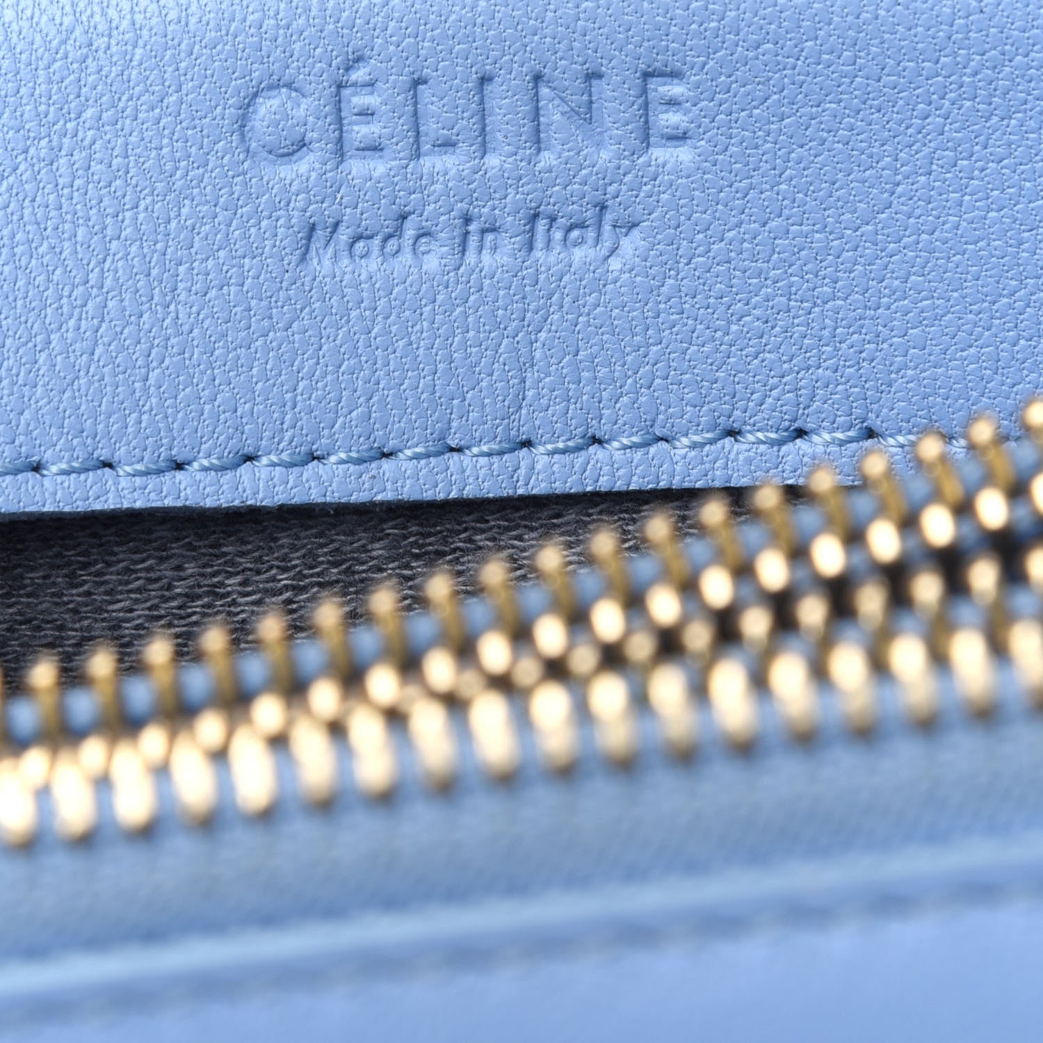 Celine Lambskin Small Trio Crossbody Bag Baby Blue 7 of 23