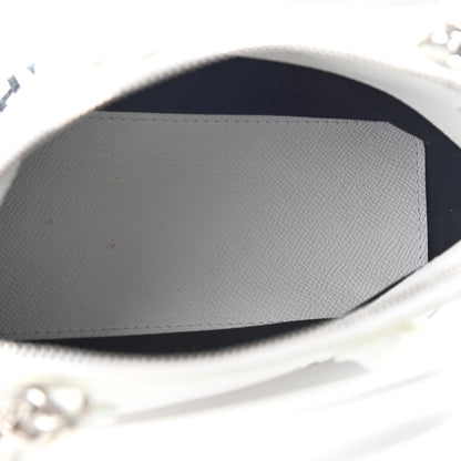 Balenciaga Grained Calfskin XXS Ville Top Handle Bag White Black 4 of 8