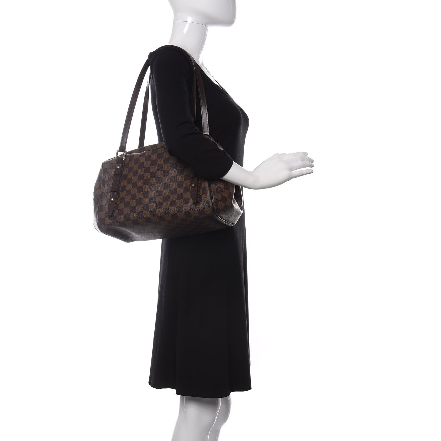 Louis Vuitton Damier Ebene Rivington GM 2 of 9