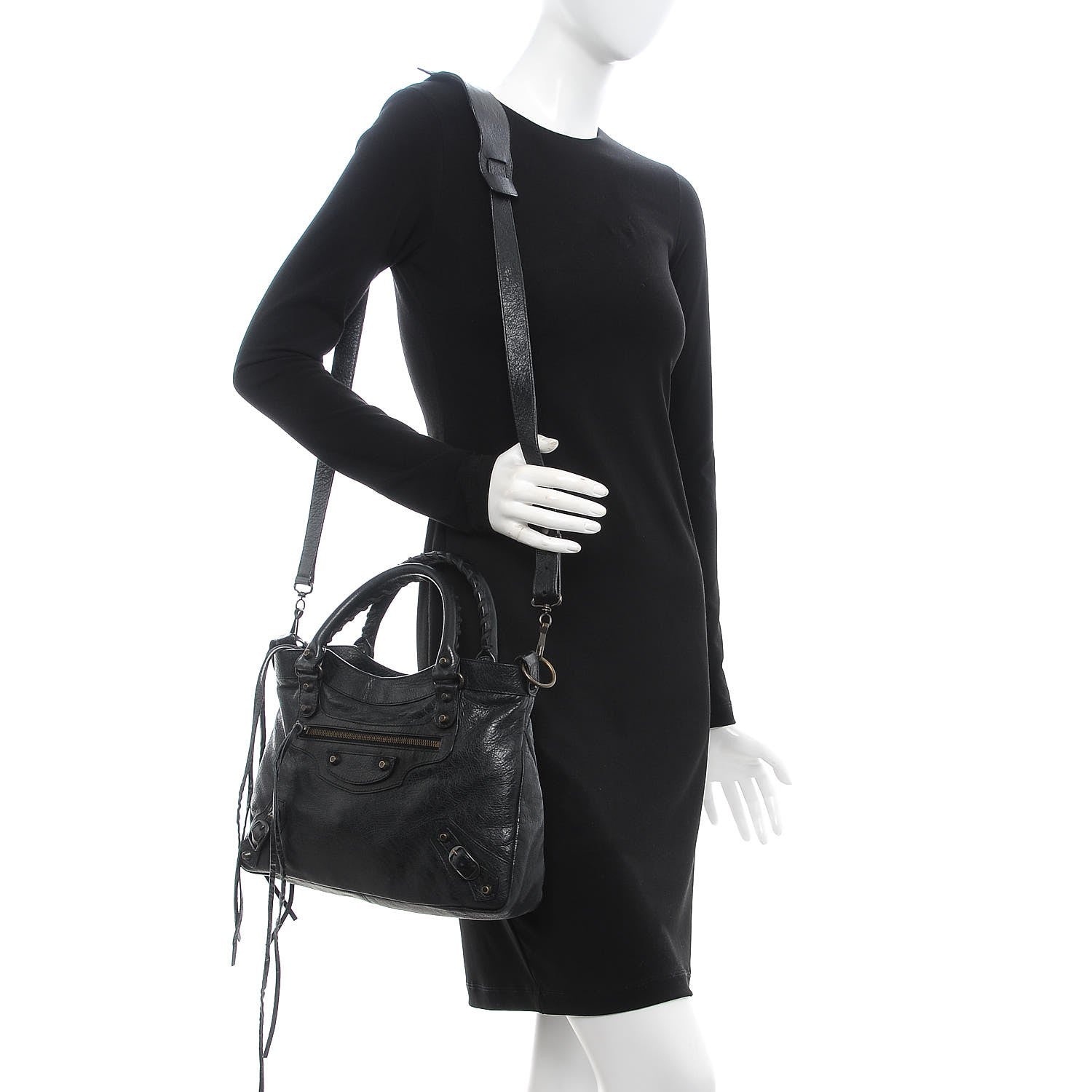Balenciaga Agneau Classic Hardware Town Black 2 of 8