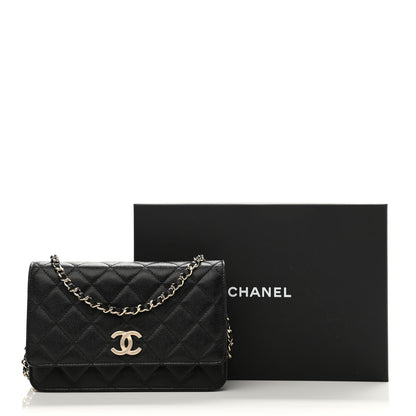 Chanel Caviar Quilted Wallet On Chain WOC Black 11 of 11