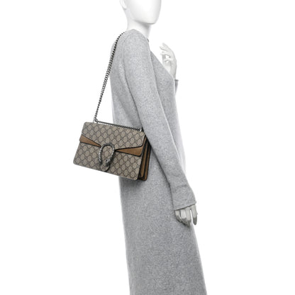 Gucci GG Supreme Monogram Small Dionysus Shoulder Bag Taupe 2 of 10