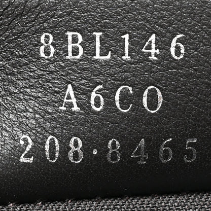 Fendi Vitello Dolce Bi-Color FF 1974 Embossed Medium By The Way Boston Bag White Ice Maya Black 9 of 16