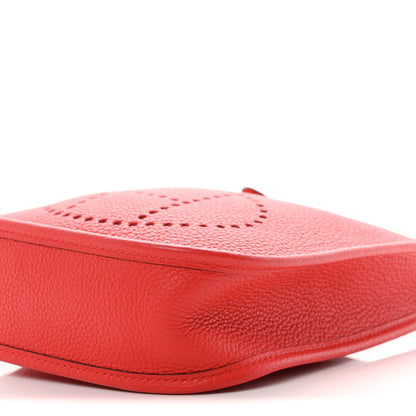 Hermes Taurillon Maurice Flipperball Sangle Evelyne TPM Rouge De Coeur Bleu Frida 10 of 10