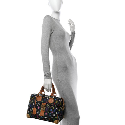 Louis Vuitton Monogram Multicolor Speedy 30 Black 2 of 16
