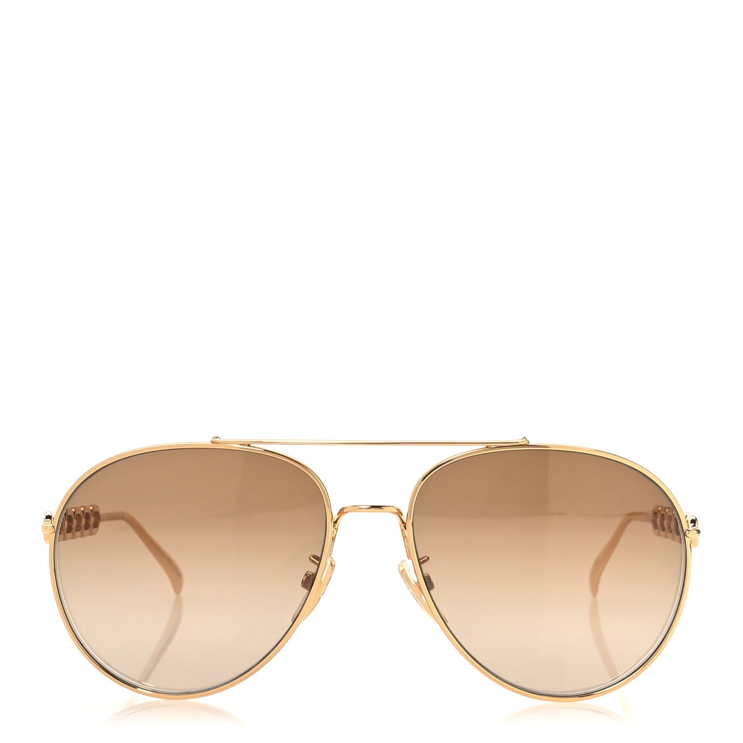 Metal My LV Chain Pilot Sunglasses Z1539E Gold