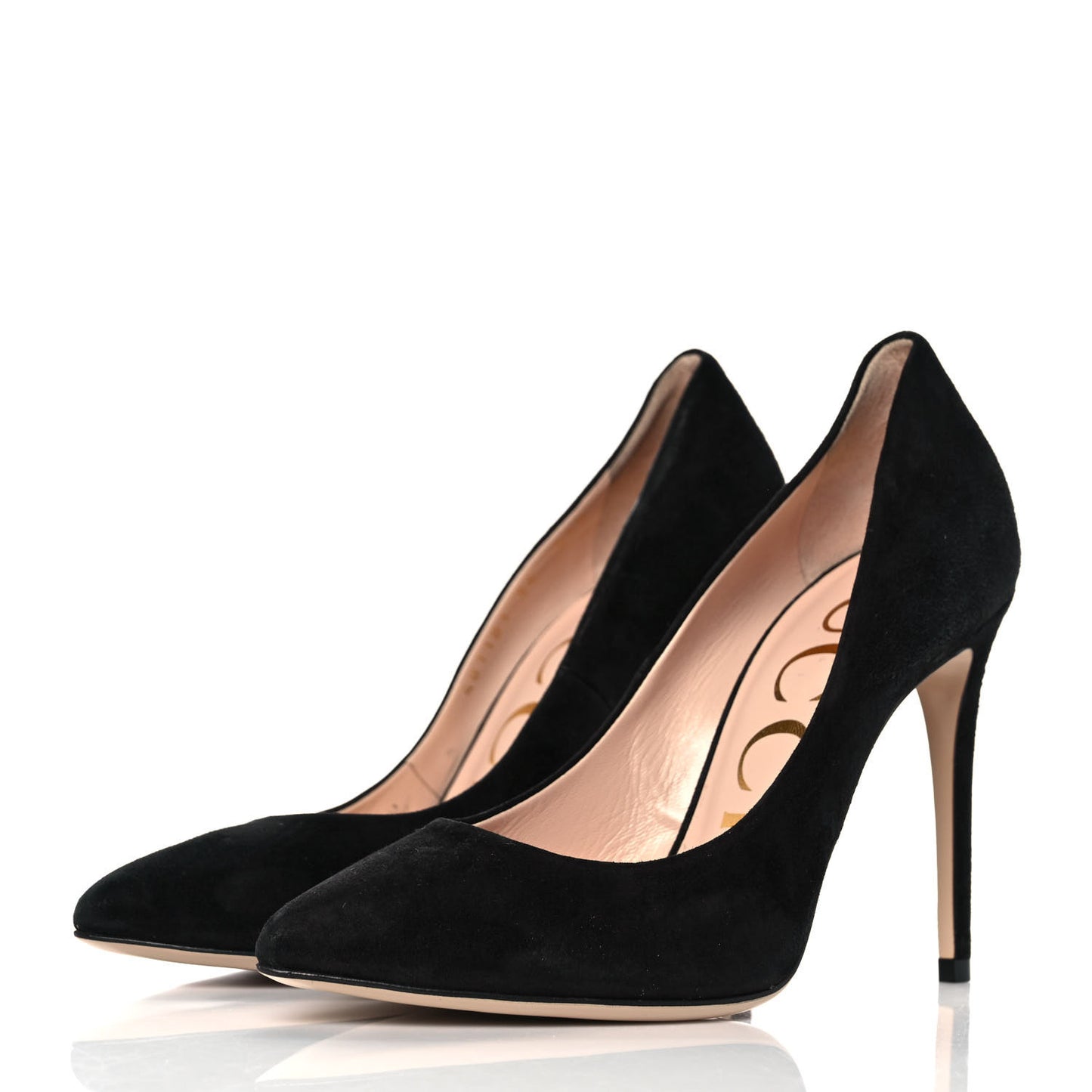 Kid Scamosciato Removable Web Bow High Heel Pumps 36 Black