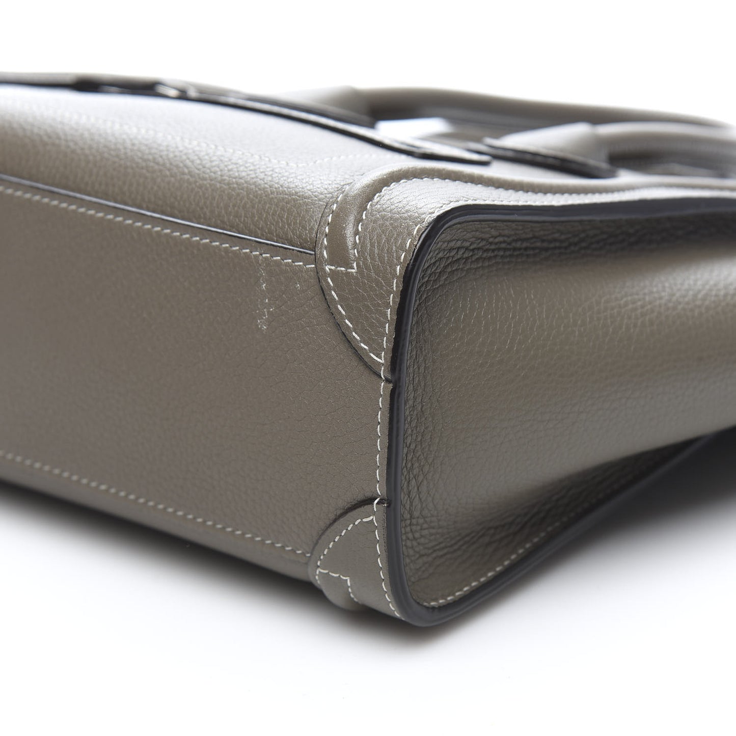 Drummed Calfskin Nano Luggage Souris