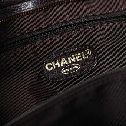 Chanel Caviar Flap Shoulder Bag Brown 8 of 10