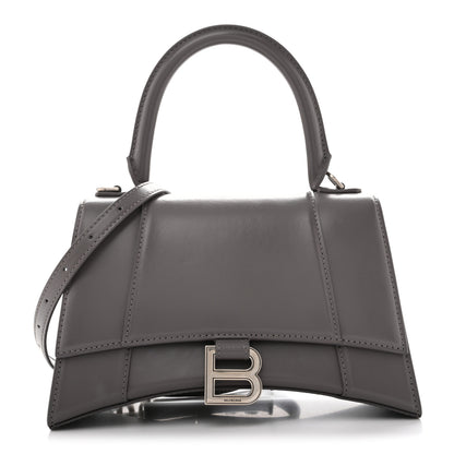 Balenciaga Shiny Box Calfskin Small Hourglass Top Handle Bag Dark Grey 1 of 12