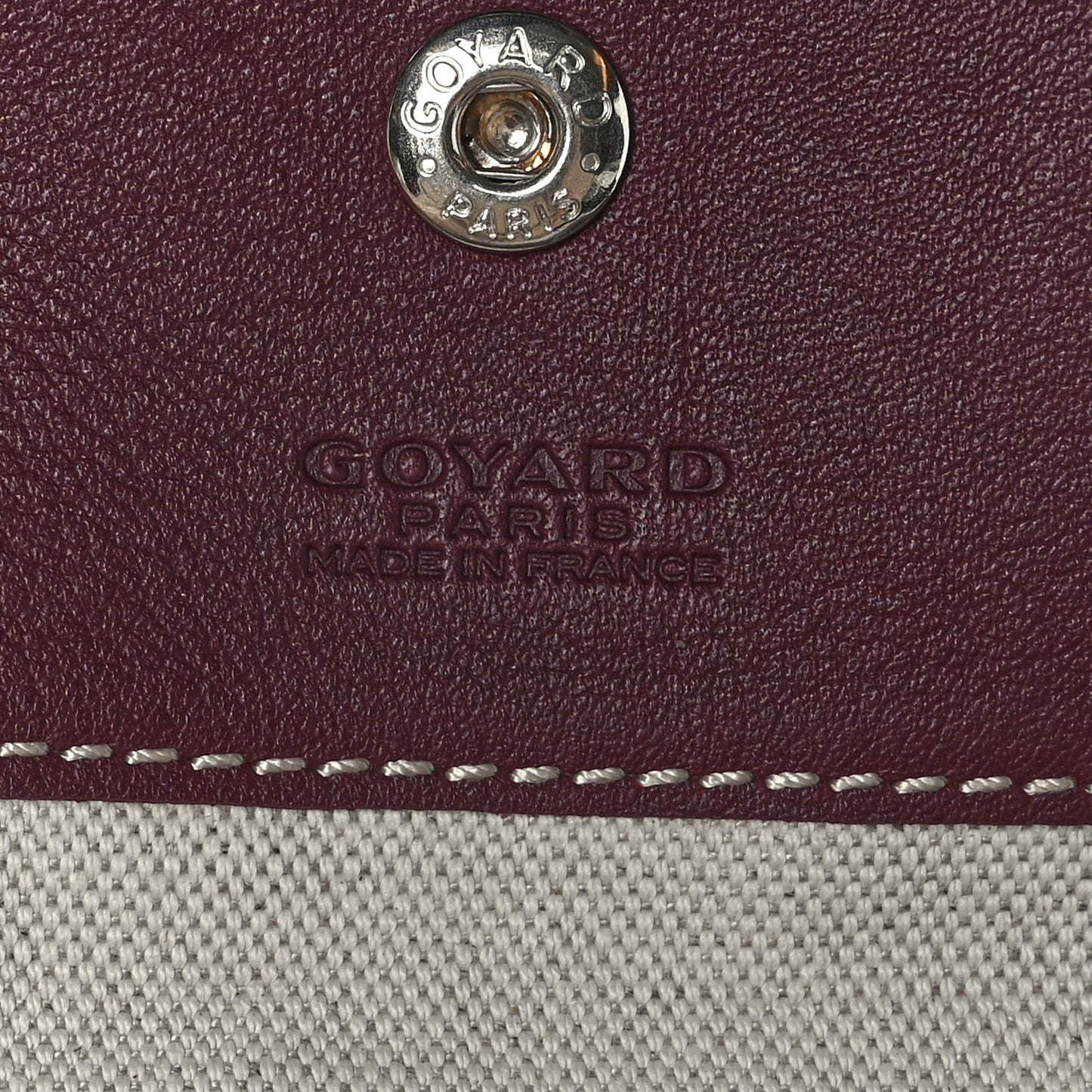 Goyardine Reversible Anjou PM Burgundy